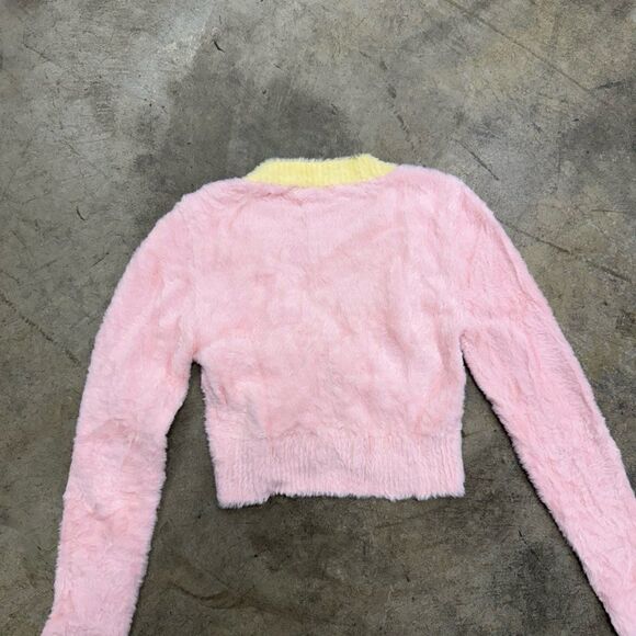 For love and lemons Sheila cropped pastel fuzzy cardigan - Picture 6 of 7